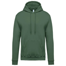 KARIBAN kapucnis férfi pulóver KA476, Earthy Green-3XL