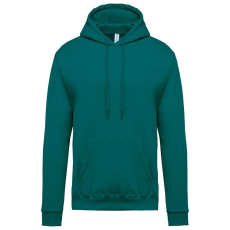 KARIBAN kapucnis férfi pulóver KA476, Emerald Green-4XL
