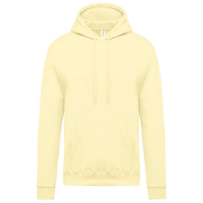 KARIBAN kapucnis férfi pulóver KA476, Straw Yellow-M férfi pulóver, kardigán