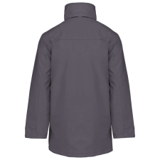 KARIBAN kapucnis kabát steppelt béléssel KA677, Convoy Grey-XL férfi kabát, dzseki