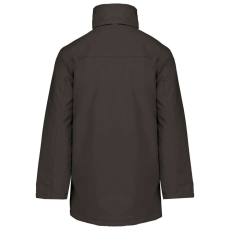 KARIBAN kapucnis kabát steppelt béléssel KA677, Dark Grey-2XL
