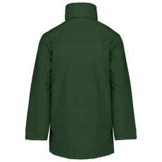 KARIBAN kapucnis kabát steppelt béléssel KA677, Forest Green-S