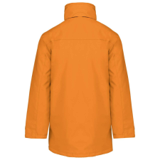 KARIBAN kapucnis kabát steppelt béléssel KA677, Orange-L férfi kabát, dzseki