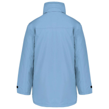 KARIBAN kapucnis kabát steppelt béléssel KA677, Sky Blue-2XL férfi kabát, dzseki