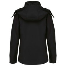KARIBAN kapucnis Női softshell dzseki KA414, Black-S női dzseki, kabát