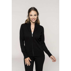 KARIBAN Kardigán Kariban női női (50%pamut akril 290g/m2) black, M
