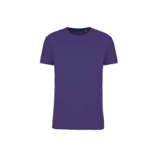KARIBAN körkötött organikus férfi póló rövid ujjú KA3032IC, Deep Purple-3XL férfi póló