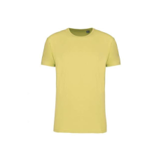 KARIBAN körkötött organikus férfi póló rövid ujjú KA3032IC, Lemon Yellow-XL