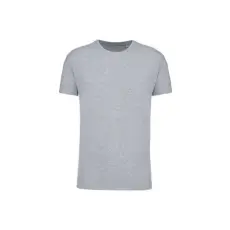 KARIBAN körkötött organikus férfi póló rövid ujjú KA3032IC, Oxford Grey-XS