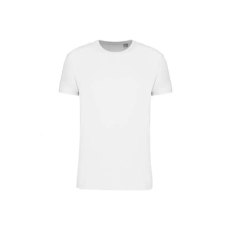 KARIBAN körkötött organikus férfi póló rövid ujjú KA3032IC, White-4XL
