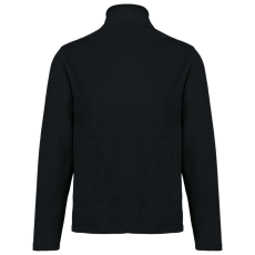 KARIBAN környezetbarát, unisex cipzáras mikropolár pulóver KA9121, Black-M