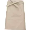 KARIBAN Kötény Kariban Barman bárkötény unisex (100%pamut 280g/m2) beige, U