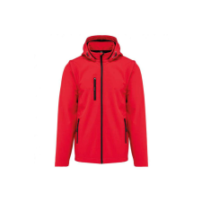 KARIBAN levehető ujjú kapucnis softshell dzseki KA422, Red-4XL férfi kabát, dzseki