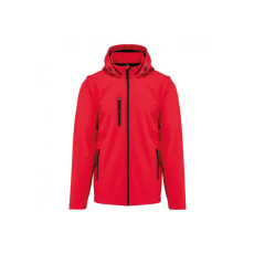 KARIBAN levehető ujjú kapucnis softshell dzseki KA422, Red-5XL