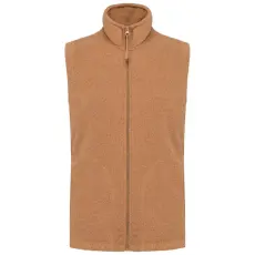 KARIBAN LUCA, férfi polár mellény KA913, Camel Heather-2XL