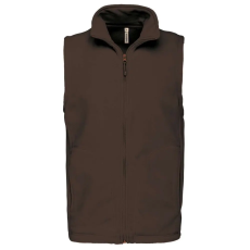 KARIBAN LUCA, férfi polár mellény KA913, Chocolate-2XL