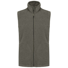 KARIBAN LUCA, férfi polár mellény KA913, Green Marble Heather-3XL férfi mellény