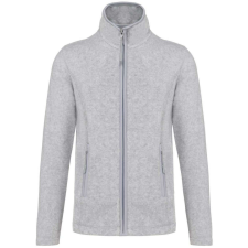 KARIBAN MAUREEN Nöi cipzáras polár pulóver KA907, Ash Heather-2XL női pulóver, kardigán