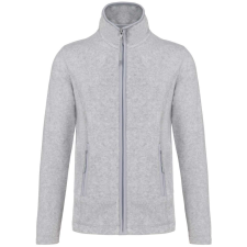 KARIBAN MAUREEN Nöi cipzáras polár pulóver KA907, Ash Heather-3XL női pulóver, kardigán