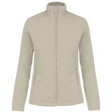 KARIBAN MAUREEN Nöi cipzáras polár pulóver KA907, Beige-XL