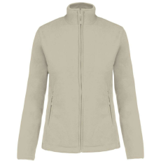KARIBAN MAUREEN Nöi cipzáras polár pulóver KA907, Beige-XS