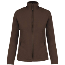 KARIBAN MAUREEN Nöi cipzáras polár pulóver KA907, Chocolate-4XL női pulóver, kardigán
