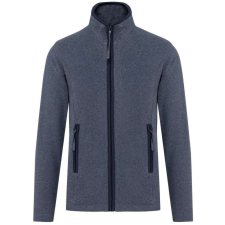 KARIBAN MAUREEN Nöi cipzáras polár pulóver KA907, French Navy Heather-3XL női pulóver, kardigán