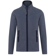 KARIBAN MAUREEN Nöi cipzáras polár pulóver KA907, French Navy Heather-4XL női pulóver, kardigán