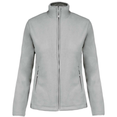 KARIBAN MAUREEN Nöi cipzáras polár pulóver KA907, Snow Grey-2XL