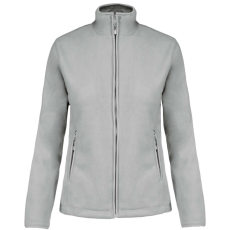 KARIBAN MAUREEN Nöi cipzáras polár pulóver KA907, Snow Grey-4XL