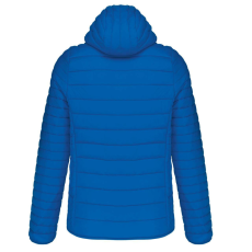 KARIBAN meleg és ultrakönnyű kapucnis bélelt férfi kabát KA6110, Light Royal Blue-L
