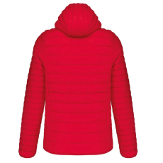 KARIBAN meleg és ultrakönnyű kapucnis bélelt férfi kabát KA6110, Red-L