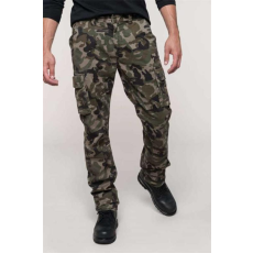 KARIBAN Nadrág Kariban férfi többzsebes férfi (98%pamut 245g/m2) olive camouflage, 52
