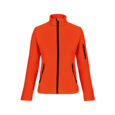 KARIBAN Női 3 rétegű softshell dzseki, Kariban KA400, Fluorescent Orange-4XL női dzseki, kabát