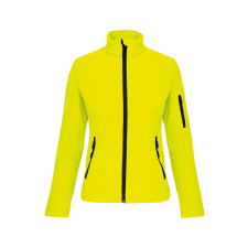 KARIBAN Női 3 rétegű softshell dzseki, Kariban KA400, Fluorescent Yellow-3XL női dzseki, kabát
