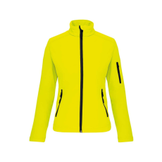 KARIBAN Női 3 rétegű softshell dzseki, Kariban KA400, Fluorescent Yellow-S