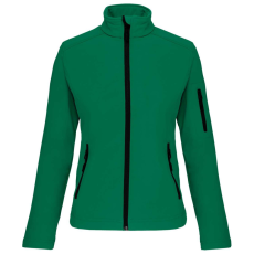 KARIBAN Női 3 rétegű softshell dzseki, Kariban KA400, Kelly Green-2XL