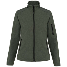 KARIBAN Női 3 rétegű softshell dzseki, Kariban KA400, Marl Green-M női dzseki, kabát