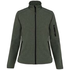 KARIBAN Női 3 rétegű softshell dzseki, Kariban KA400, Marl Green-S női dzseki, kabát