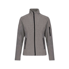 KARIBAN Női 3 rétegű softshell dzseki, Kariban KA400, Marl Grey-S