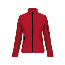 KARIBAN Női 3 rétegű softshell dzseki, Kariban KA400, Red-L női dzseki, kabát