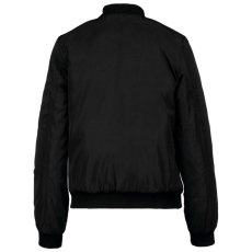 KARIBAN Női bélelt dzseki, cipzáras ujjzsebbel, Kariban KA6123, Black-XL