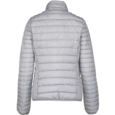 KARIBAN Női bélelt meleg és ultrakönnyű kabát KA6121, Marl Silver-L női dzseki, kabát