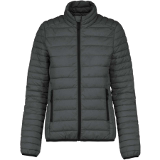 KARIBAN Női bélelt meleg és ultrakönnyű kabát , Kariban KA6121, Marl Dark Grey-2XL női dzseki, kabát