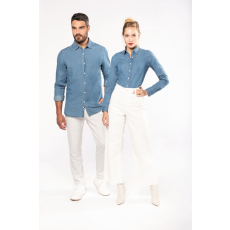 KARIBAN Női blúz Kariban KA509 Ladies’ Denim Shirt -XL, Chambray Blue