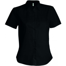 KARIBAN Női blúz Kariban KA540 Ladies' Short-Sleeved non-Iron Shirt -2XL, Black
