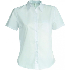 KARIBAN Női blúz Kariban KA540 Ladies' Short-Sleeved non-Iron Shirt -XL, White