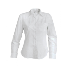 KARIBAN Női blúz Kariban KA542 Ladies&#039; Long-Sleeved Cotton poplin Shirt -2XL, White blúz