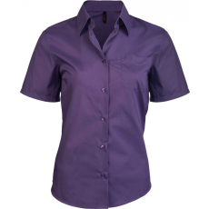KARIBAN Női blúz Kariban KA548 Judith > Ladies' Short-Sleeved Shirt -2XL, Purple