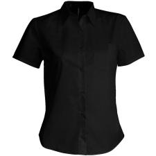 KARIBAN Női blúz Kariban KA548 Judith &gt; Ladies&#039; Short-Sleeved Shirt -4XL, Black blúz